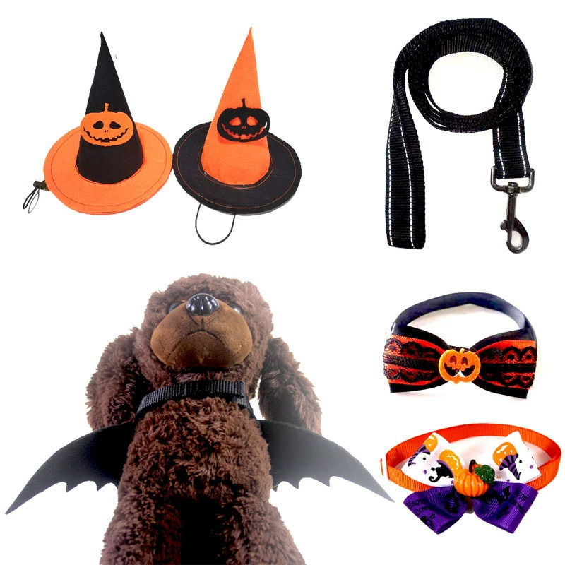 Фестиваль крыльев домашних летучих мышей Смешные кошки Большие, Средние и Маленькие собаки Поводок для домашних животных Подходящий костюм-трансформер на Хэллоуин
