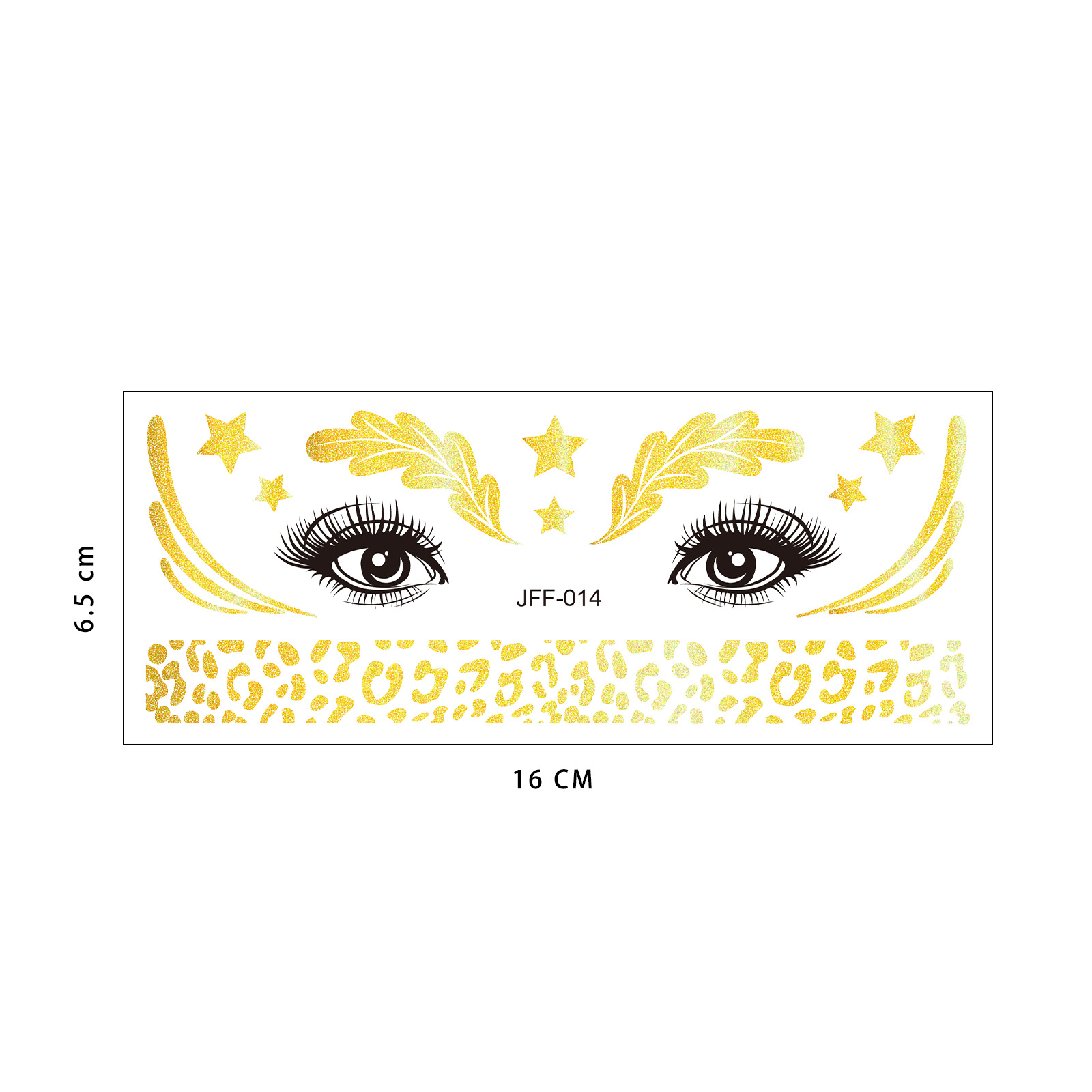 Tatuaje Temporal Facial de Pecas de Papel de Transferencia de Agua, Impermeable, para Fiesta y Eventos