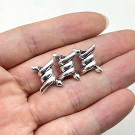 欧美热销饰品配件DIY金属电镀串珠荆棘饰品辅料配件配饰批发