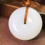 新疆天然和田玉平安扣吊坠