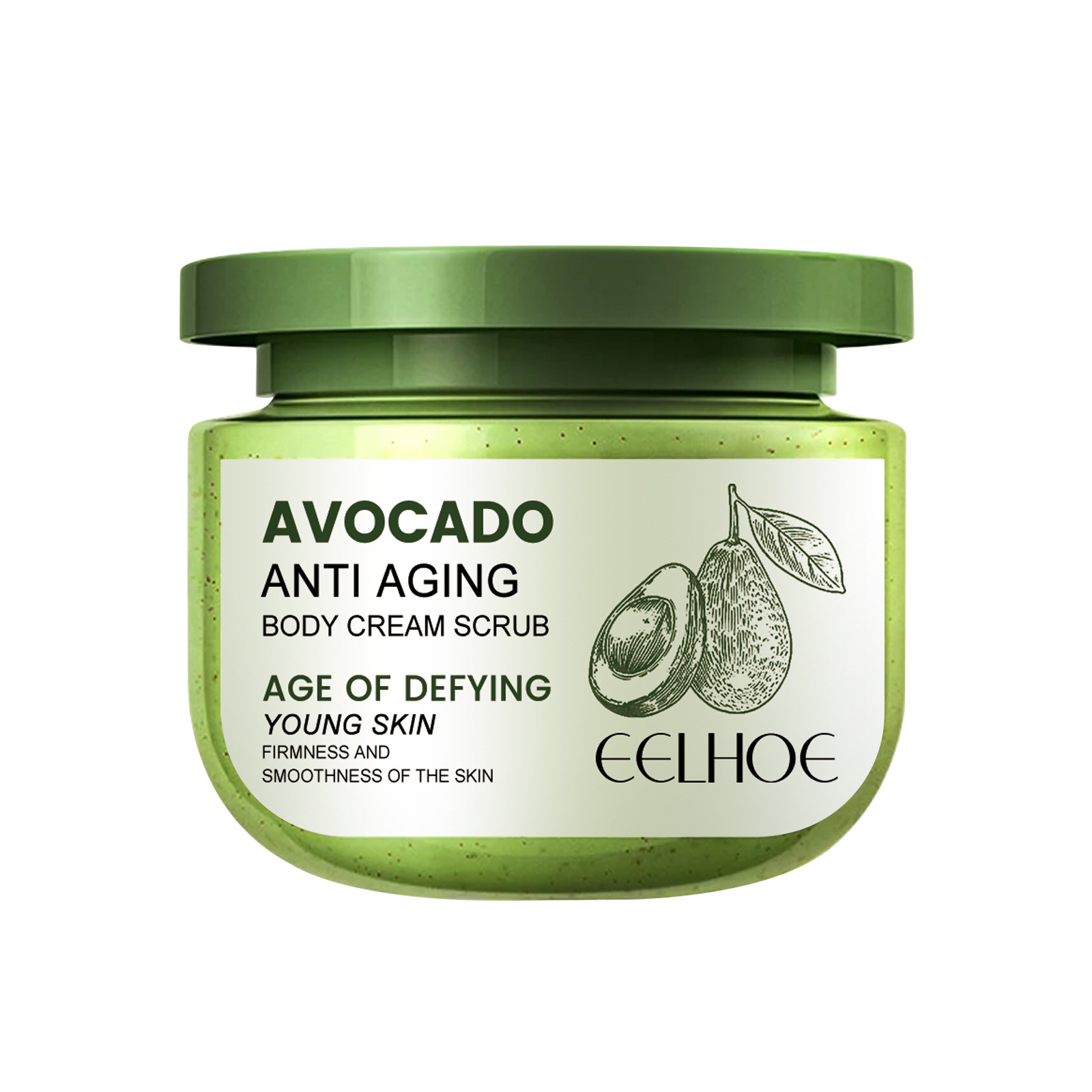 EELHOE Avocado Scrub exfoliates dead skin, gently cleanses the body, moisturizes, firms, softens and whitens the skin._voghion.com