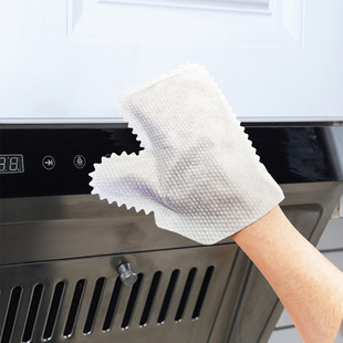 Lazy rag non-woven gloves wet and dry cleaning rag household disposable dishwashing gloves scouring pad