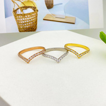 食指钛钢戒指女日韩玫瑰金潮人网红学生个性大气时尚指环女装饰品