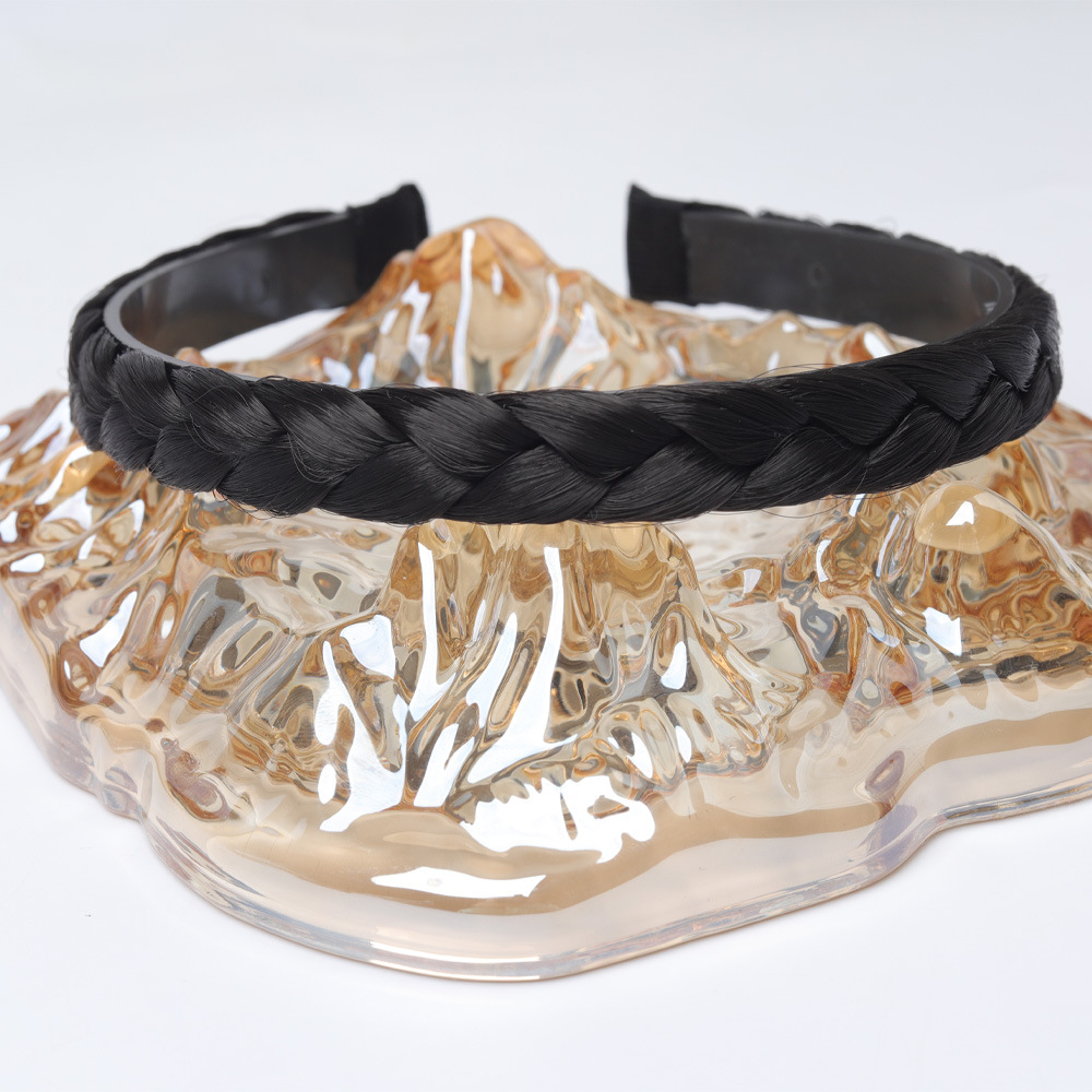 Diadema Trenzada con Dientes Estilo Coreano de Plástico para Cubrir Canas image 34
