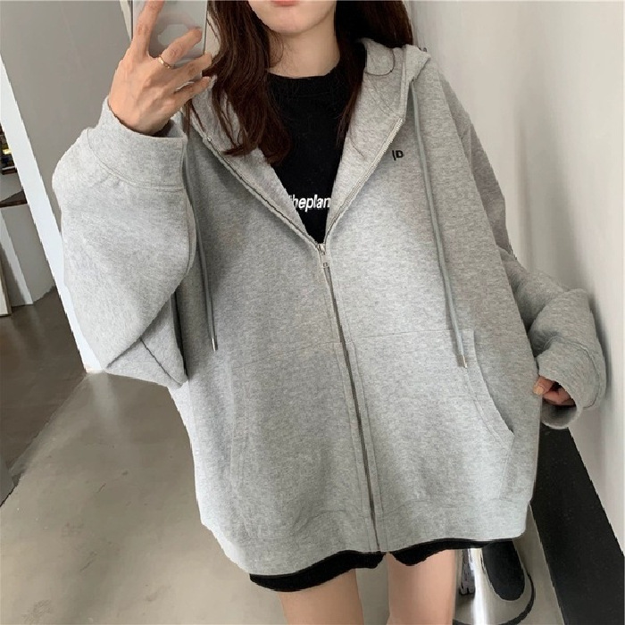 加肥加大秋冬300斤大码女装加厚加绒外套女胖妹妹mm宽松开衫卫衣|undefined