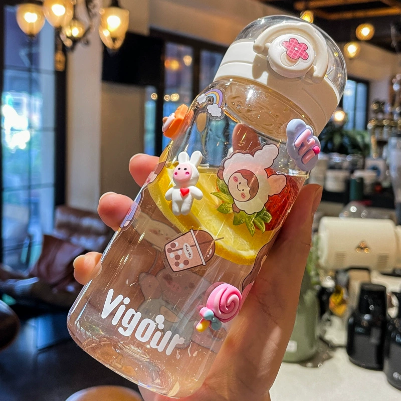 Xiaolongjie Tea Terminal японский стиль чашка Девушка милая ученический пластиковый стакан Дети мальчики портативный уличный водяной стакан