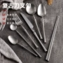 防滑家用餐厅复古刀叉勺