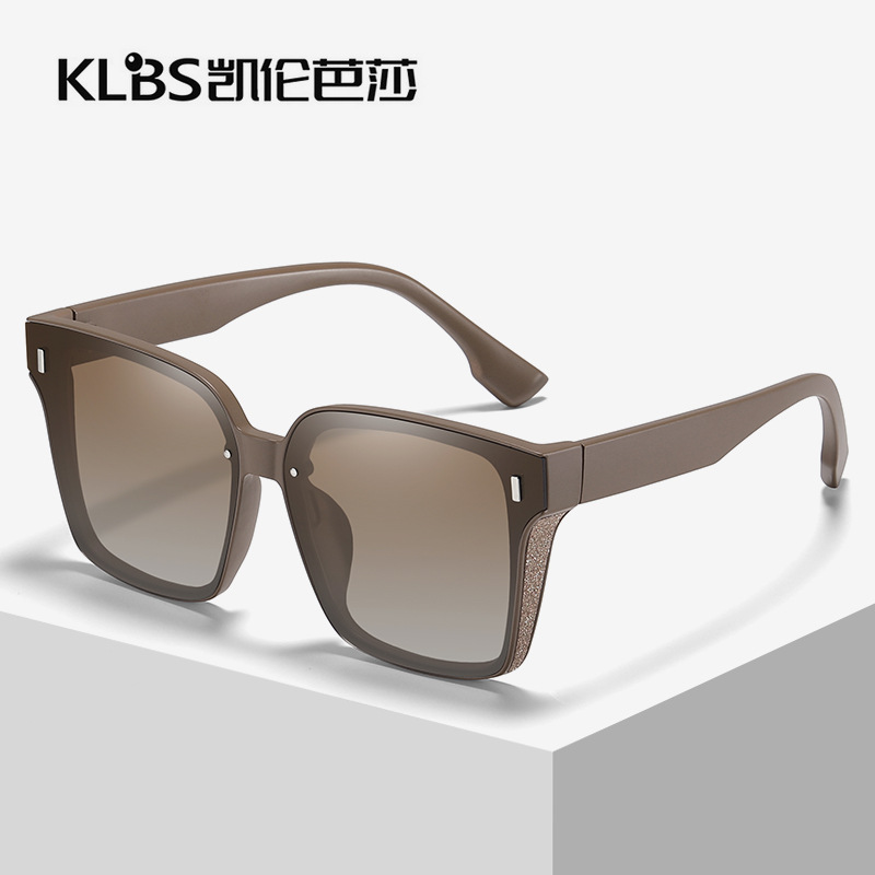 新款偏光太陽眼鏡 韓版女士大框PC墨鏡 時尚出遊遮陽鏡批發女