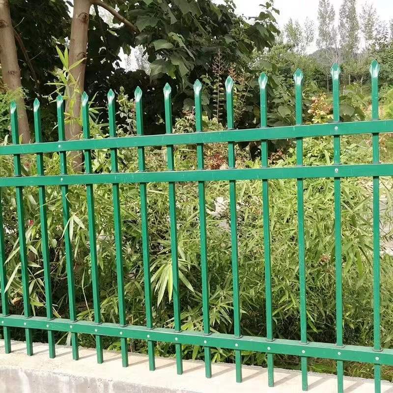 锌钢围墙护栏别墅庭院栅栏小区防爬隔离栏杆工厂学校铁艺围栏户外
