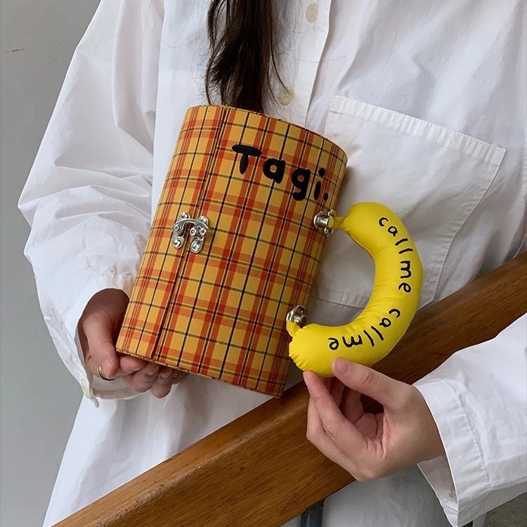 Tagi. Citrus Biscuit Large-Capacity Multi-Layer Rotating Handle Portable Jewelry Box Niche Storage Box Cosmetic Bag