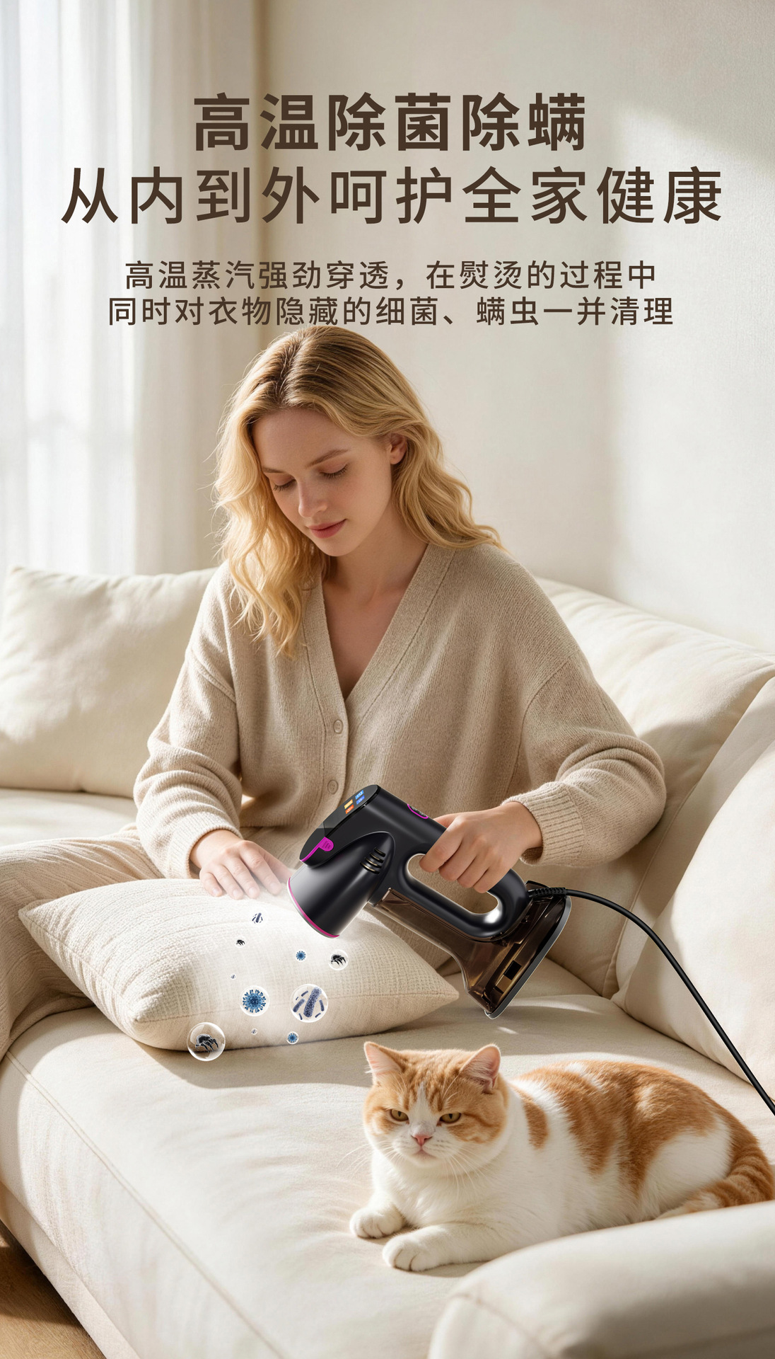 挂烫机熨斗吸附式便携手持蒸汽吸力干湿两用大水箱家用商用