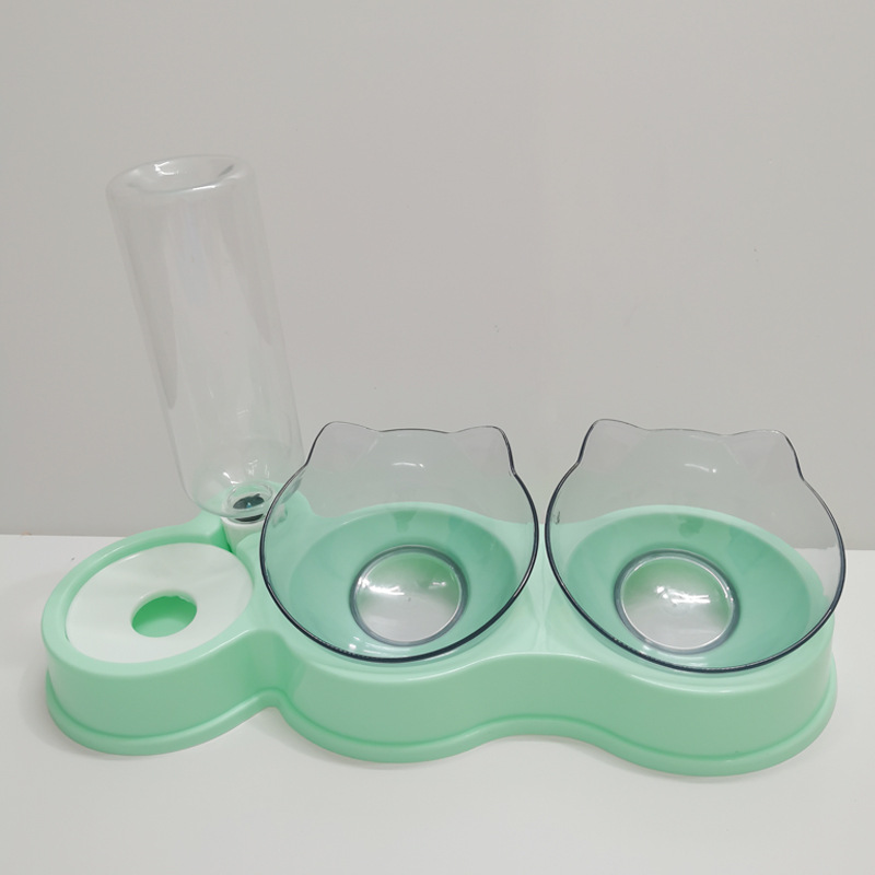 Comedero automático para mascotas, suministros para mascotas, cuenco para mascotas, cuenco de agua, cuenco para arroz, cuenco antigolpes sobre arroz, cuenco para comida para gatos, cuenco para gatos, doble uso