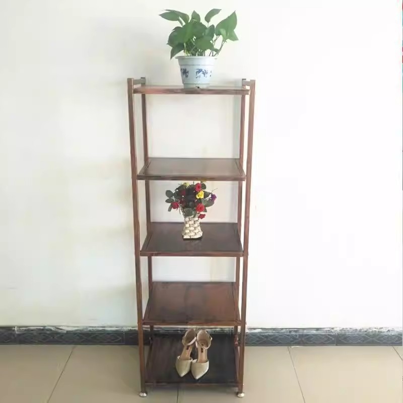 Rack de bolsa tienda de ropa rack de zapatos rack multicapa rack de hierro forjado rack de zapatos y sombreros rack joyería estante de exhibición Gabinete de exhibición