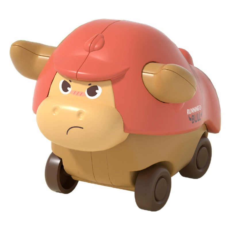 Детские развивающие пресс-игрушки тяните назад, инерционная машина с животными, мальчик, ребенок 1-2-3 года, девочка, скользящий ребенок