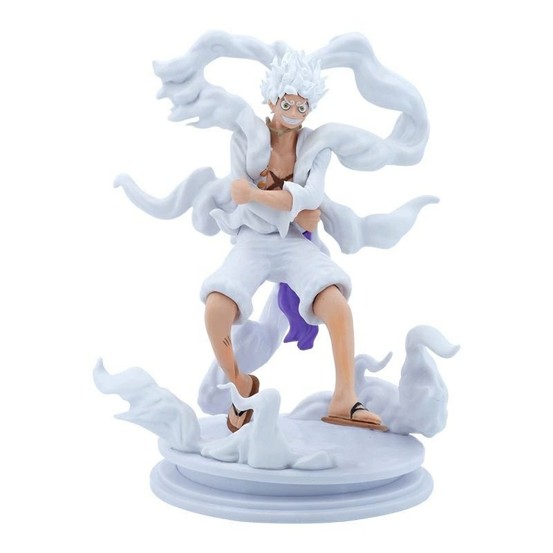 Uno de los piratas muñeca de oficina modelo de pastel decoración Q versión Luffy Sauron Ace Sanji Joba conjunto completo de anime