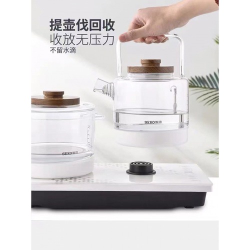 New Gong Electric W6 Fully Automatic Bottom Water Supply Lever Glass Kettle Smart Electric Kettle Tea Art Electric Tea Pot