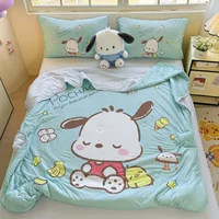 Новое антибактериальное трикотажное хлопковое летнее одеяло Sanrio для детей прохладно, мягкое, приятное для кожи, дышащее и не душное, его можно отправить напрямую.