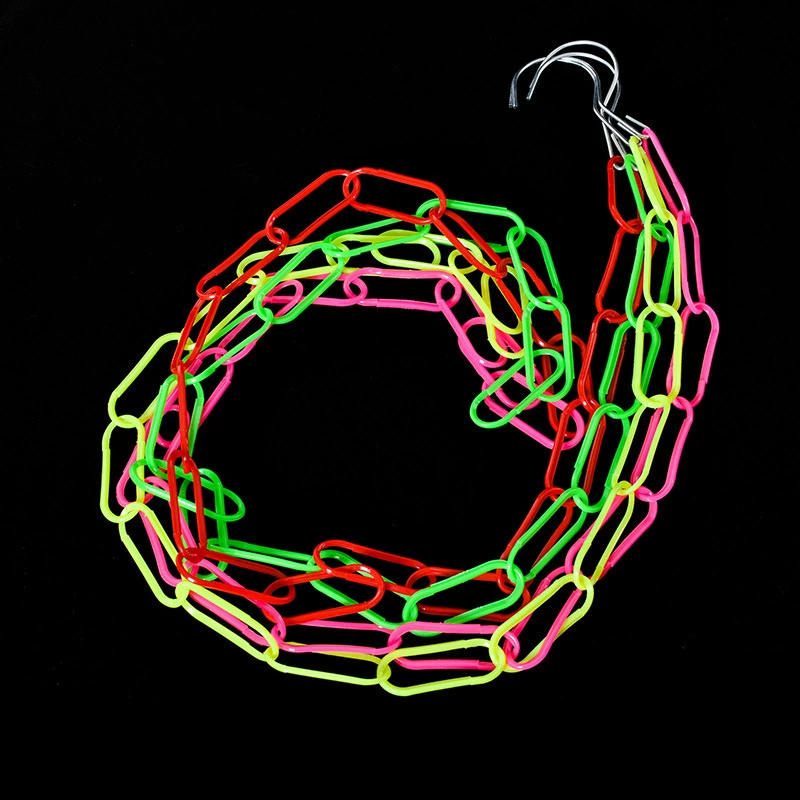 Производители Оптовые многоцветные 18 кругов Смешанная пластиковая цепь одежды соединение 110 см