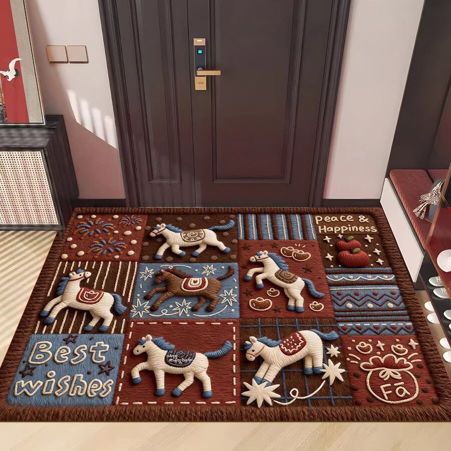 3d Illusion Badematte Weich Chenille Rutschfest Saugfähig Teppich_voghion.com