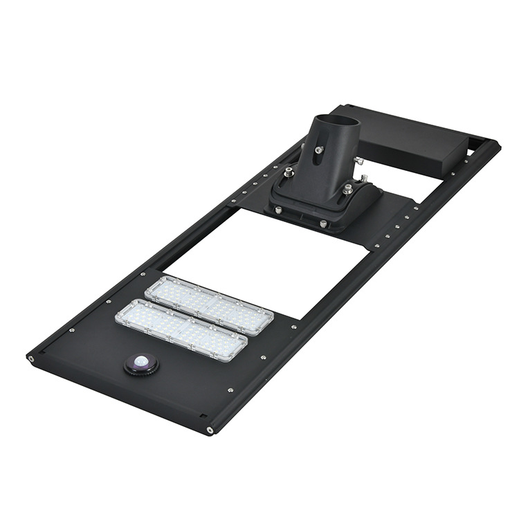 lámpara solar integrada alta iluminación de carretera al aire libre lámpara de patio inducción del cuerpo humano alta potencia lámpara de aluminio fundido