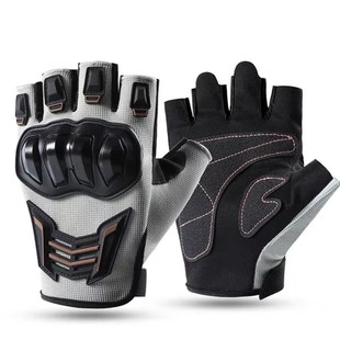 Protective Cycling Half-Finger Men's Motorcycle Racing Outdoor Motorcycle Training Anti-Slip and Wear-Resistant