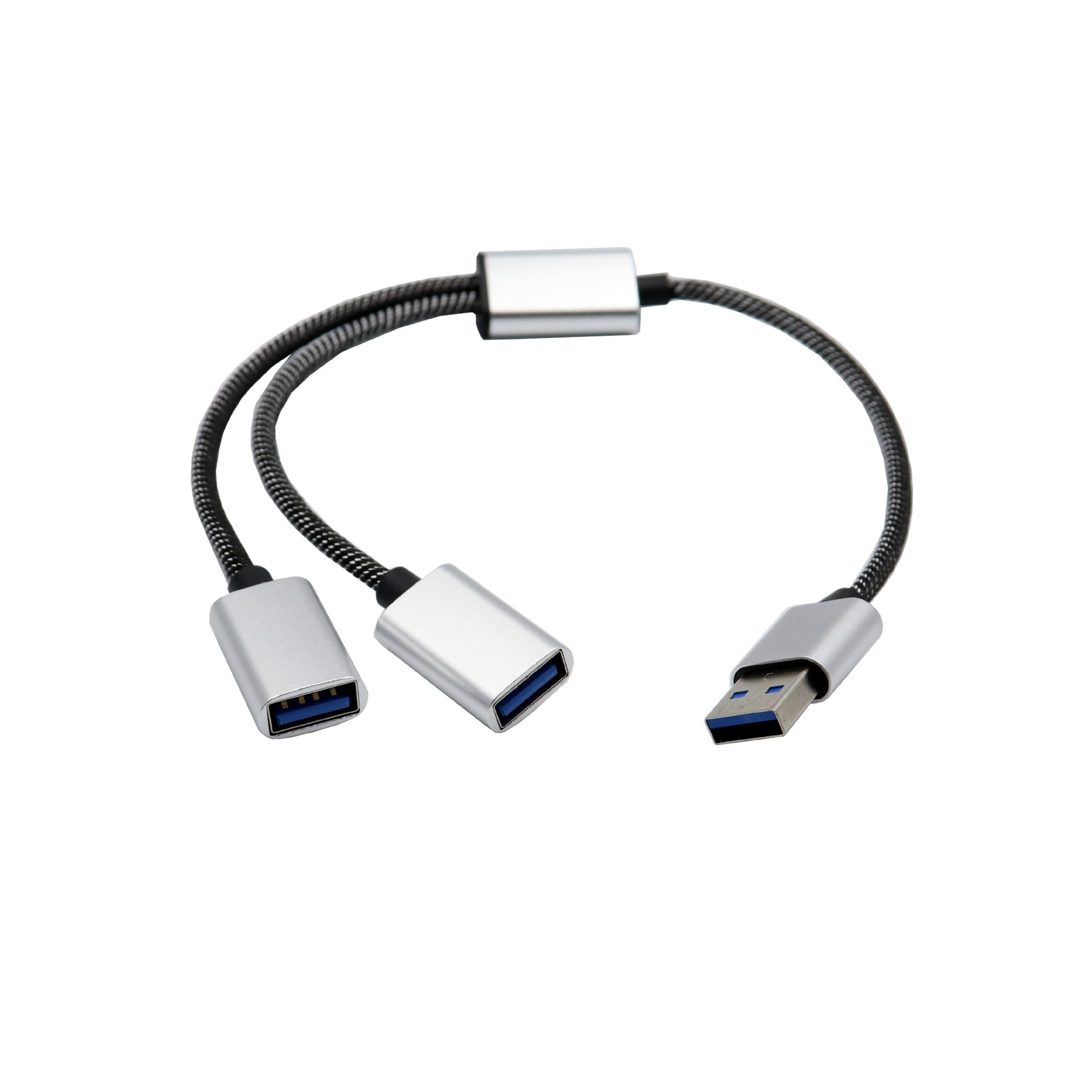 Computadora USB 2.0 concentrador usb2.0hub de dos puertos, uno para dos puertos, dos puertos USB, un punto, dos puntos, divisor USB