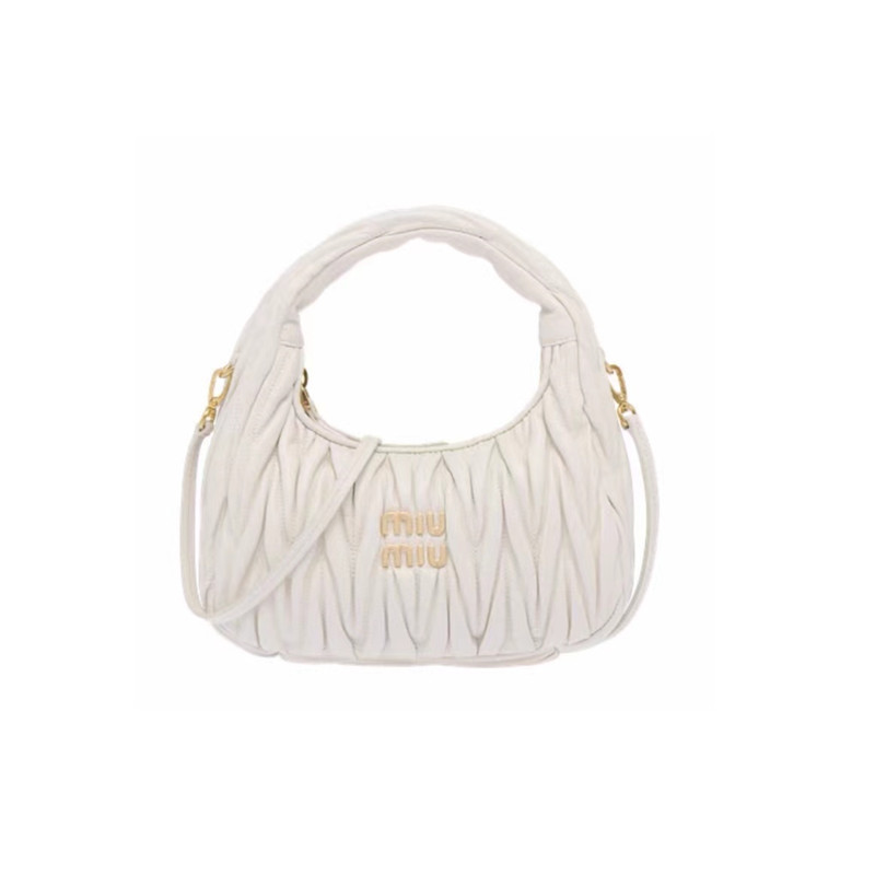 Miaomiu familia Qianjin, bolso de brazo, bolso de brazo Hobo, bolso de hombro, bolso de media luna portátil.