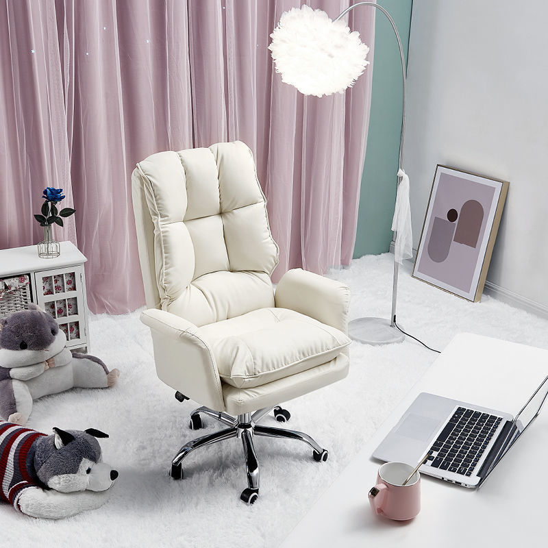 Home Computer Chair for Girls, Cute and Comfortable, Backrest Chair, Office Chair, Adjustable Swivel Chair, Lazy Chair, Streamer Live Broadcast Chair