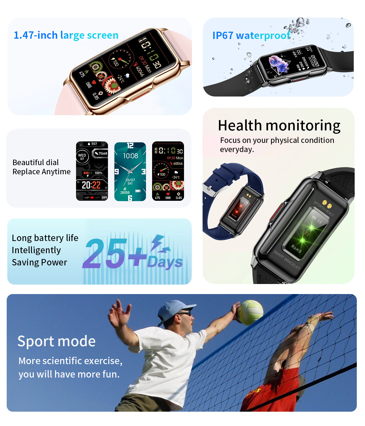 LIGE Smart Sports Watch