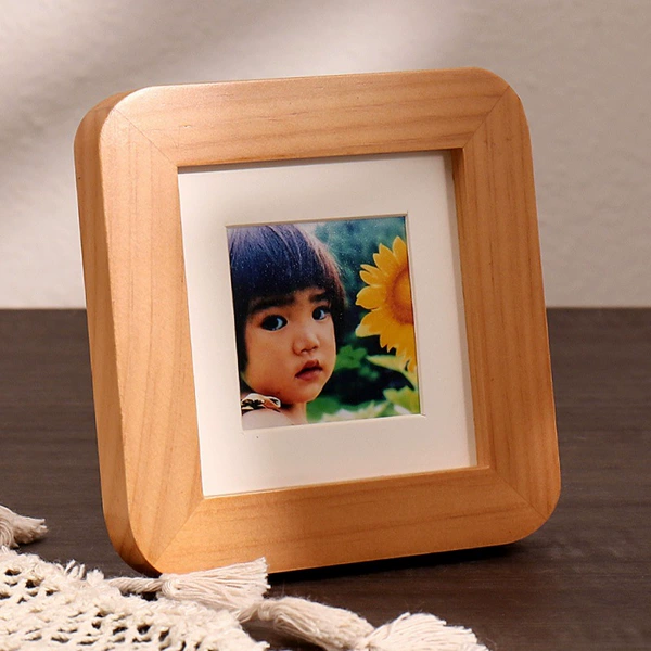 Wood color + square cardboard