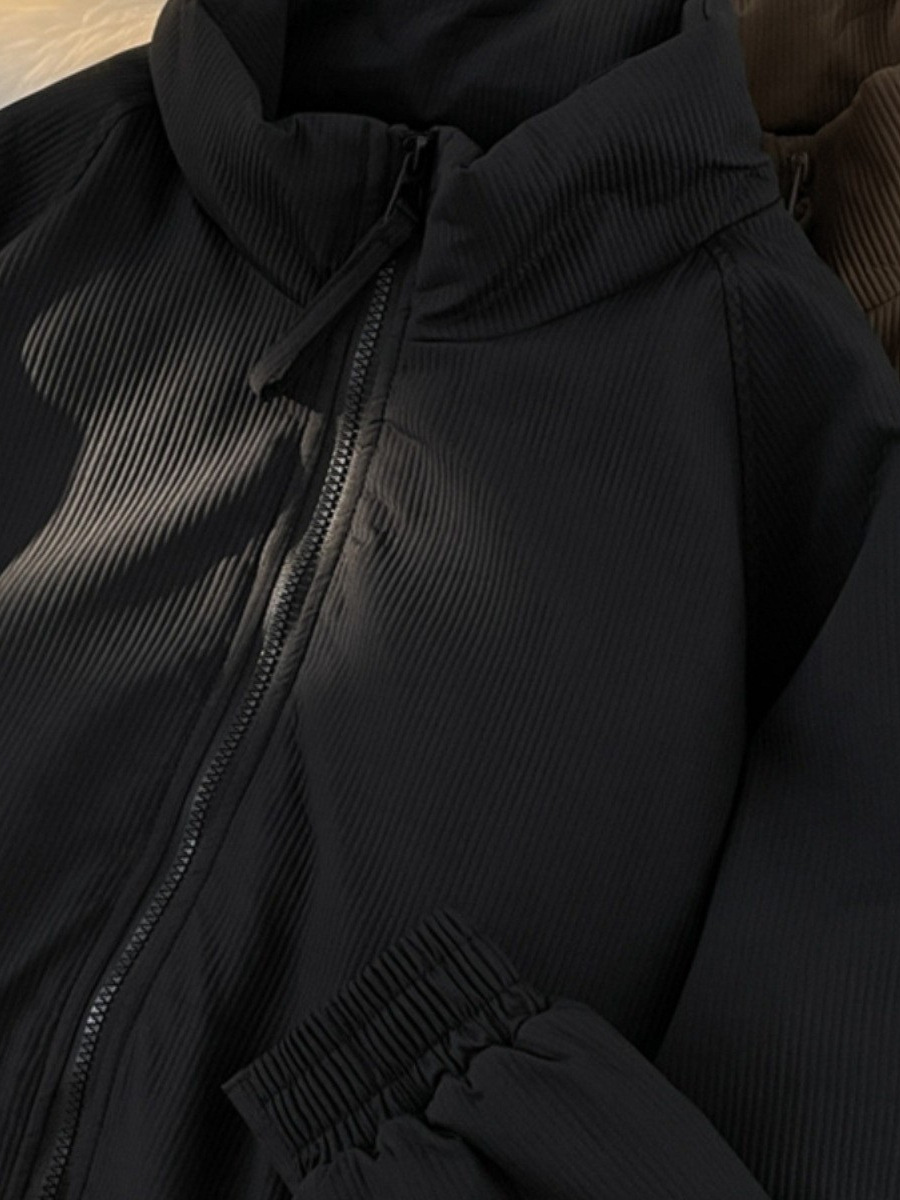 Invierno nueva moda estilo de moda simple color sólido abrigo asiático abrigo corto estilo literario abrigo corto para usar