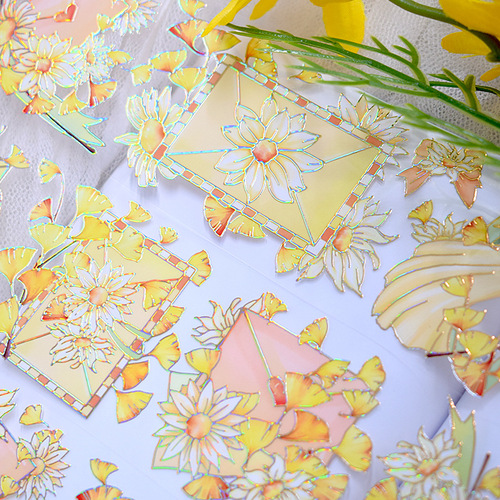 Amazon pet hand account tape aesthetic niche collage material flowers and plants diy handmade hand account tape wholesale