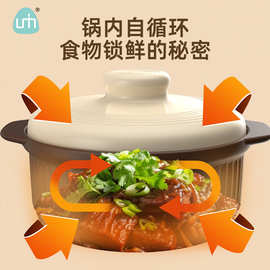 【古砂锅】棕米耐热砂锅大容量炖肉专用锅煲汤煲耐高温炖锅防干烧