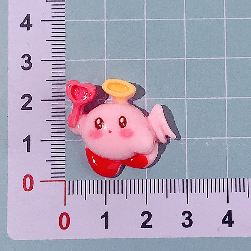 Nuevos dibujos animados arco acessorios de resina kabi diy pegamento crema caja de teléfono móvil adornamiento de cabello agujero zapatos pequeños materiales colgantes