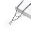 Fashionable trend necklace stainless steel, design chain for key bag  hip-hop style, with little bears