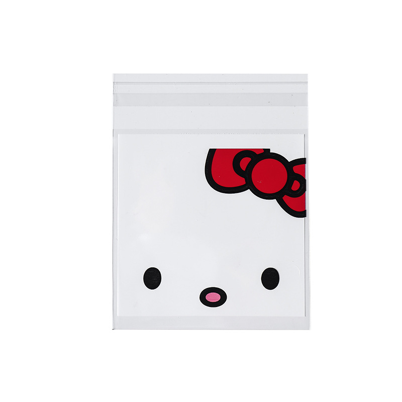 The new classic cat self -stick bag candy bag hi sugar packaging bag gift bag west pocket biscuit bag 7*7+3 5