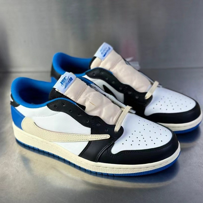 Putian Pure Original Aj1 Men's Low-Top Reverse White Brown Mocha Men's and Women's Basketball Shoes Reverse Hook Sneakers Men's Casual Non-Slip Shoes