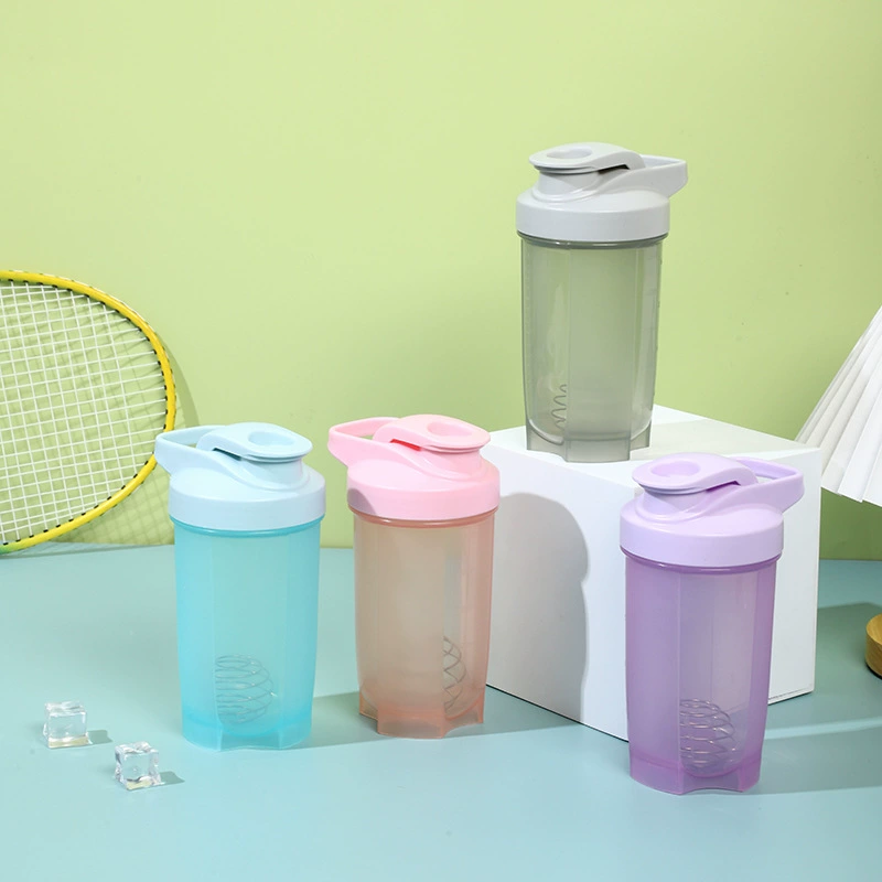 500 мл протеиновый порошок встряхивая чашка 500 мл молочный стакан пластиковый стакан спортивной воды стакан фитнес-стакан встряхивания чашка может быть установлен