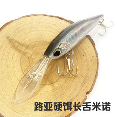 Factory wholesale Luya bait long tongue Minnow hard bait 6.2g floating ABS hard bait reinforced tin-plated three hooks