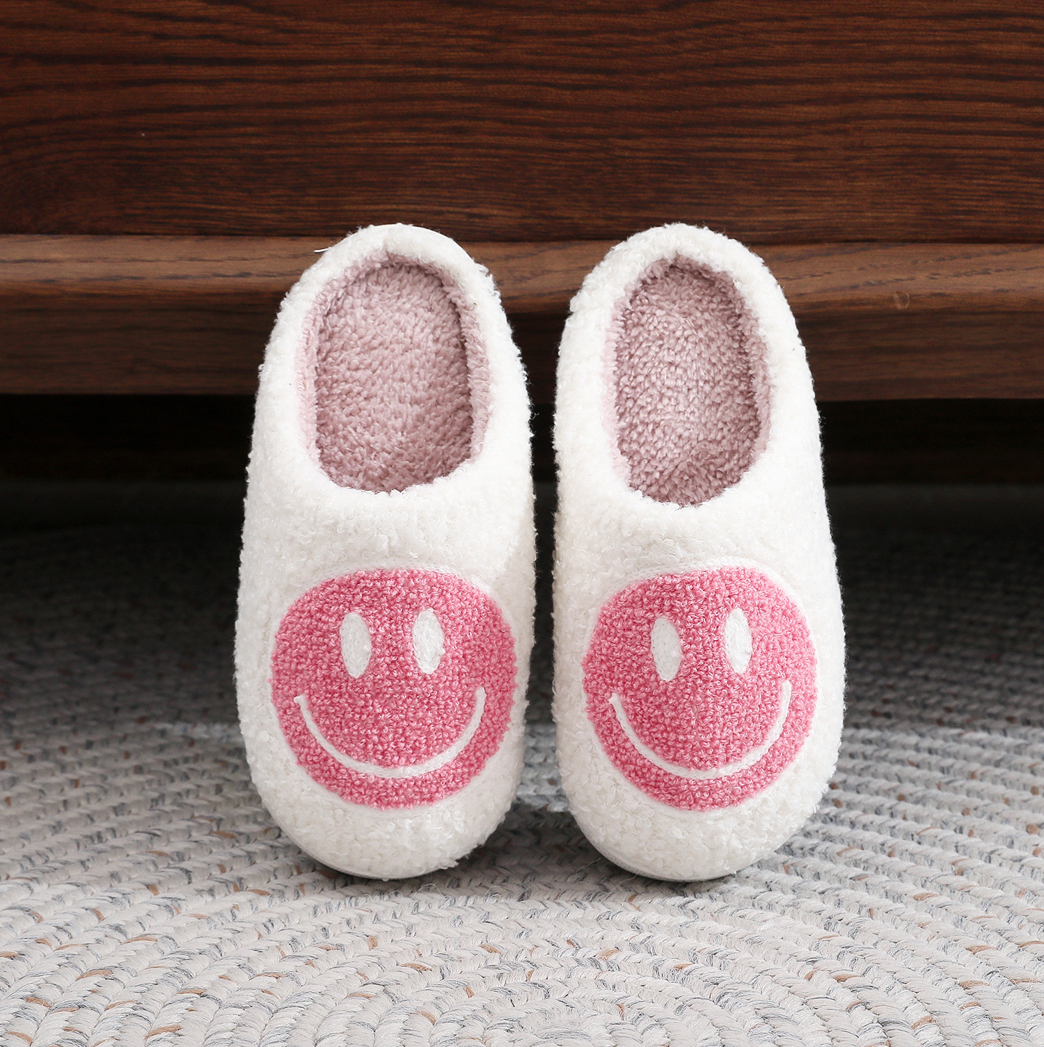 어린이용 면대걸레 - 웃는 얼굴 (핑크)