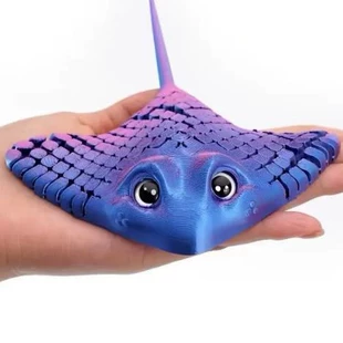 3D-печатный скат с подвижными суставами декор