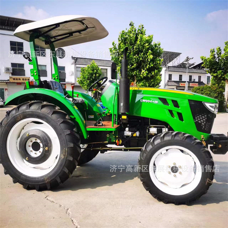 力王904出口品质水田旱地四驱拖拉机 液压助力四轮拖拉机