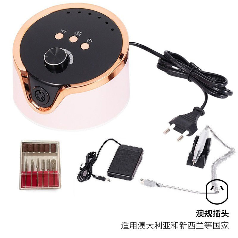 Pulitzador de uñas transfronterizas, pulitador de uñas conveniente de carga, pulitador de uñas profesional de eliminación de piel muerta 45000RPM