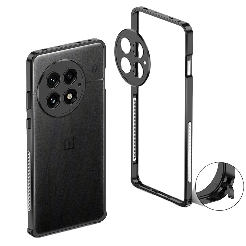 国境を越えて適用される OnePlus 13 海馬バックルフレーム携帯電話ケース ACE5/5PRO 金属放熱スーパーカー落下防止シース|undefined