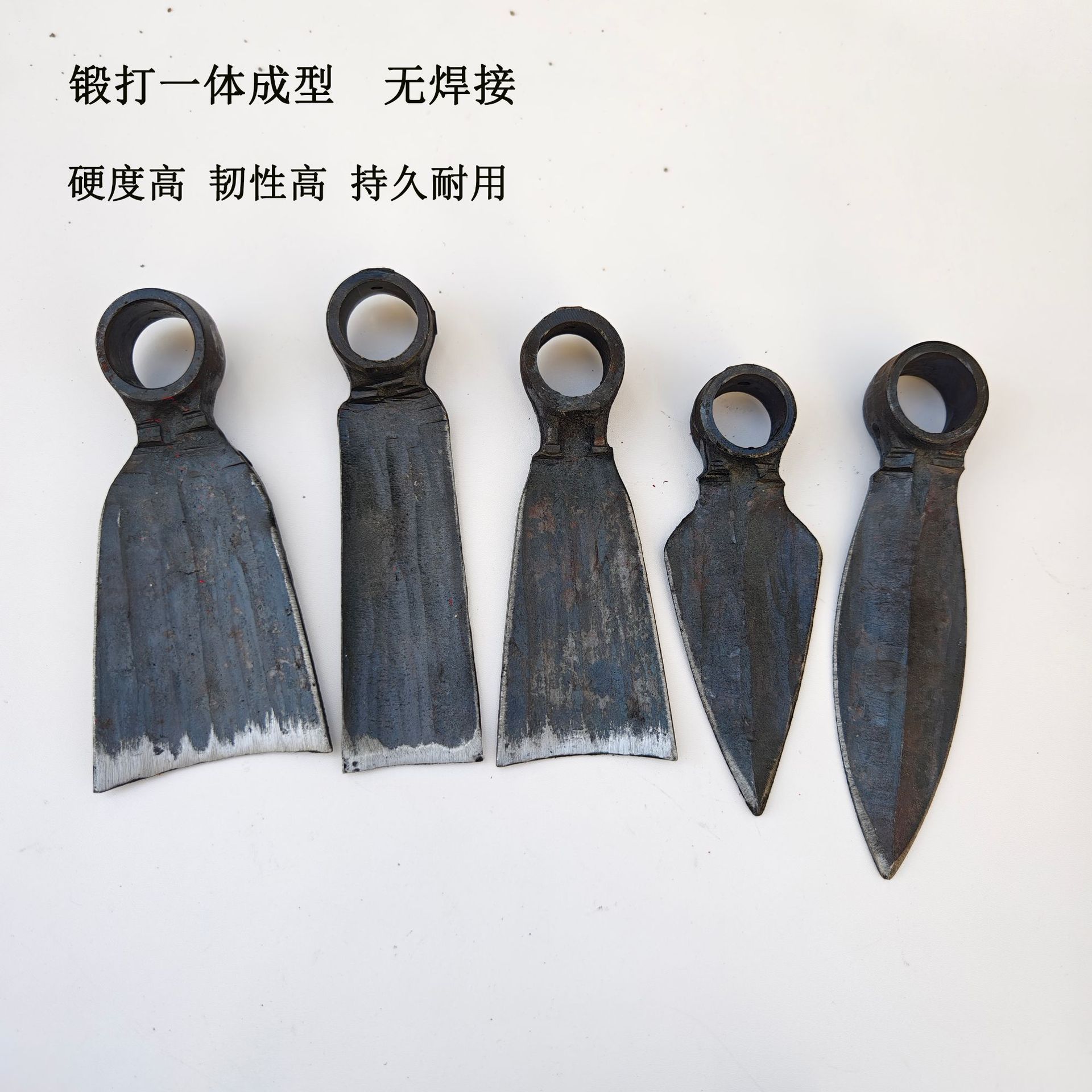 手工锻打锄连杆锄头加厚镢头农具挖笋种菜农用松土锄草一体锻造