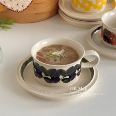 中古の高級コーヒーカップ、レトロなアフタヌーンティーコーヒーカップ、セラミックカップ、高級絶妙なカップとソーサーセット
