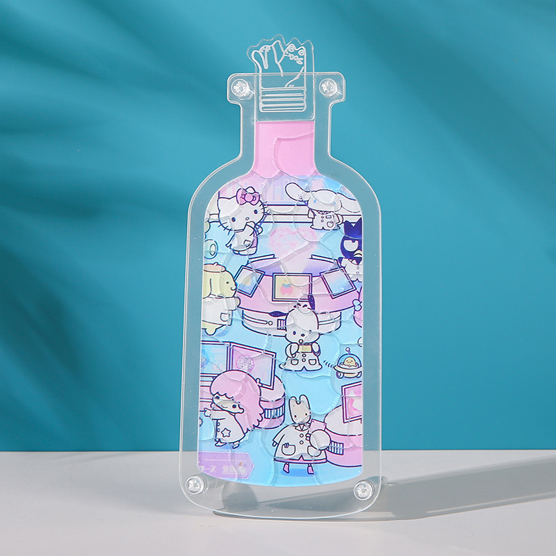 Puzzle acrílico personalizado con botellas enmarcadas, gatos, conejos, cerdos, patos, perros, dibujos animados, puzzle al por mayor
