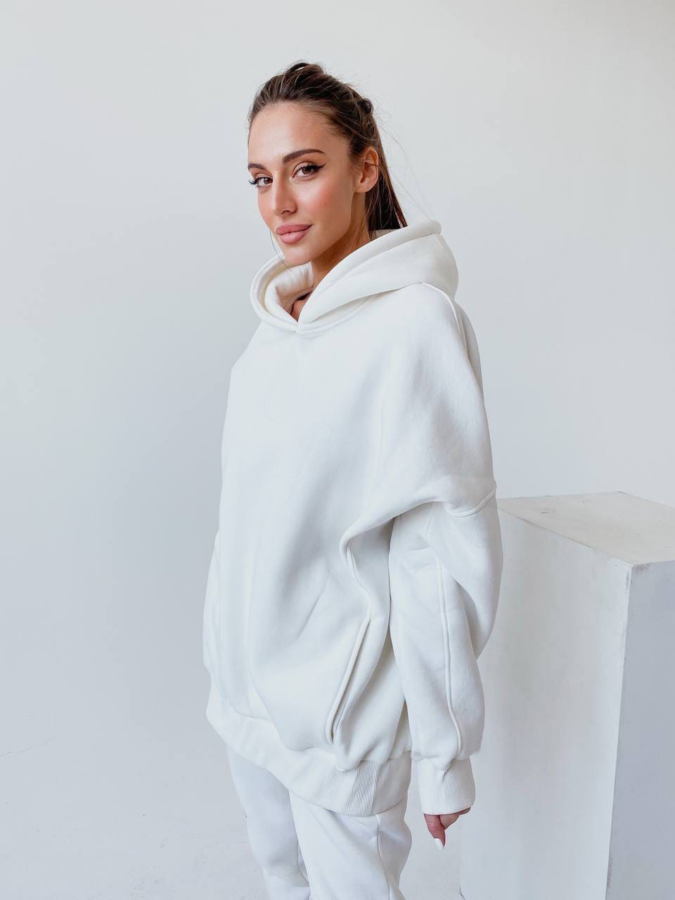 Women's Sweatshirt Suit Fleece-lined Two-piece Set For Women_voghion.com