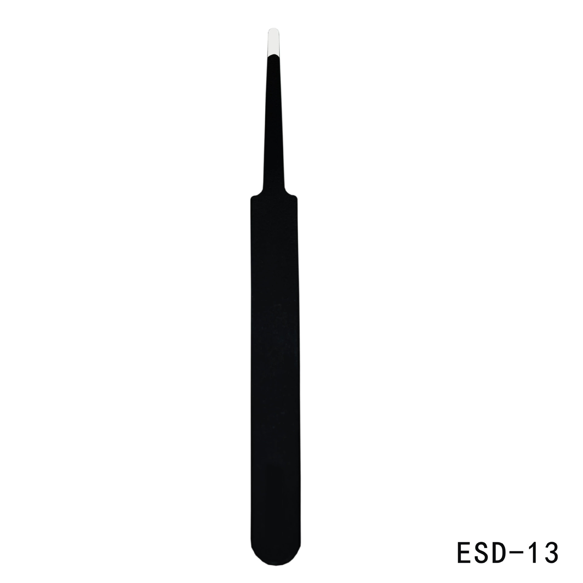 Pinzas de acero inoxidable para manualidades, pinzas puntiagudas para decoración de uñas, pestañas postizas, herramienta antiestática ESD-15 para bisutería.