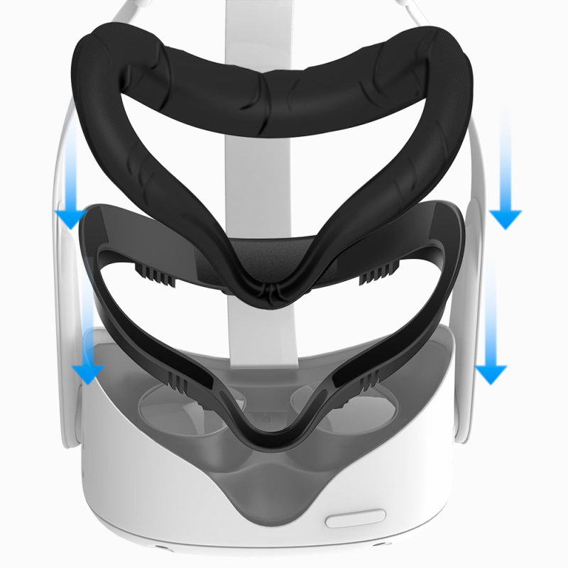 Oculus Quest2 アイマスクに適した幅広通気性マスク VR 交換用遮光ソフト保護カバーアクセサリー|undefined